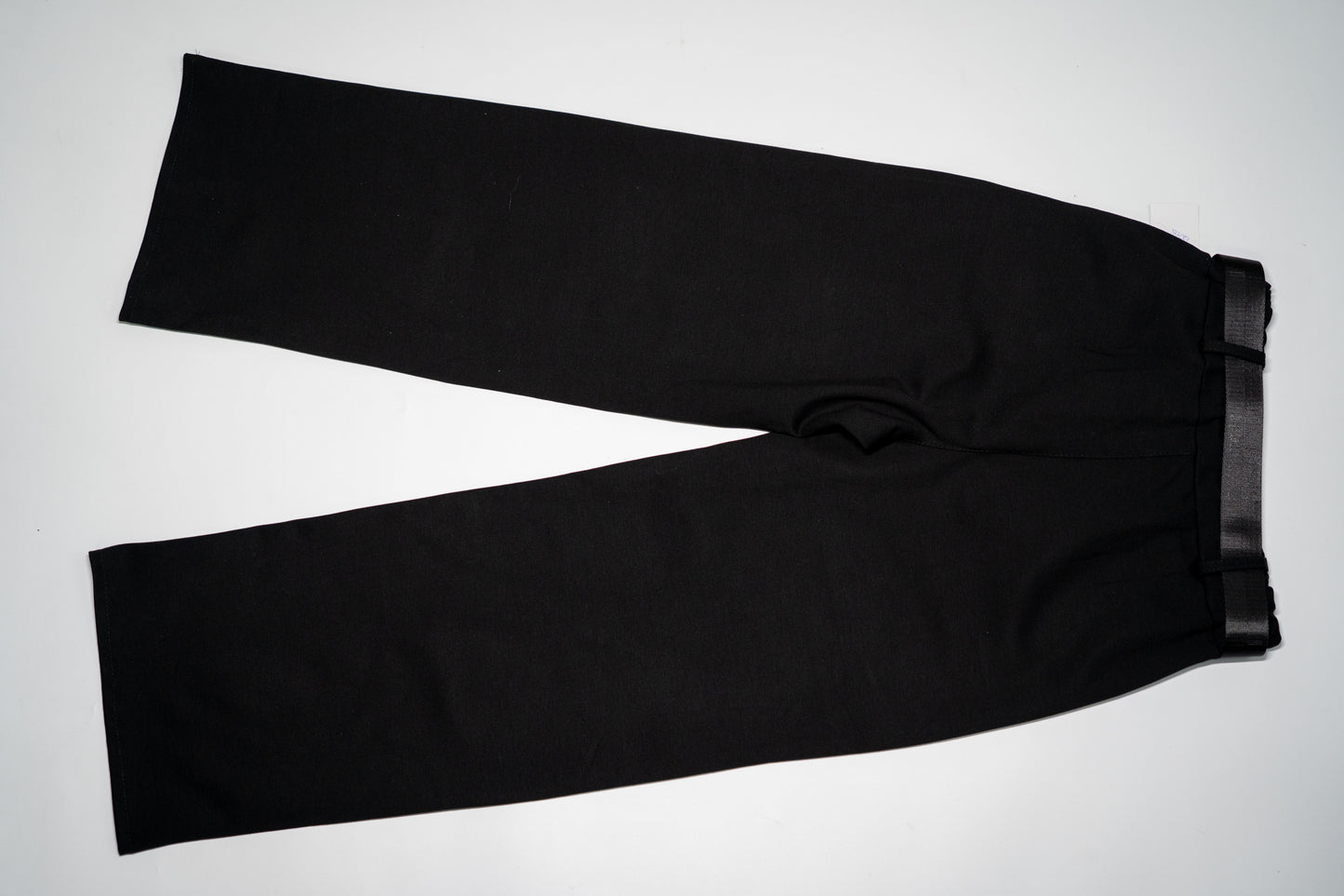 Pantaloni eleganți "Noir Frame" cu talie elastică