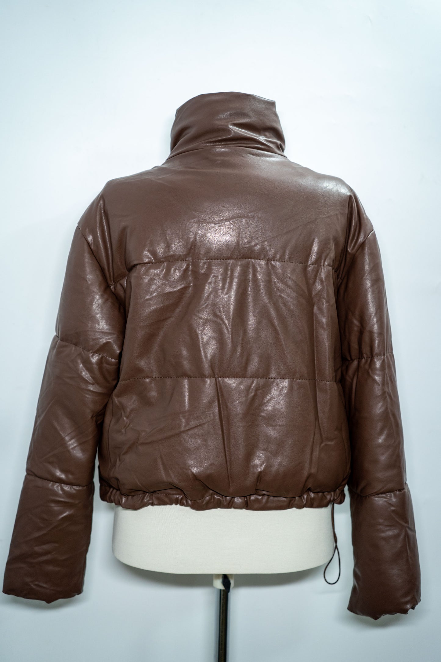 geacă matlasată din imitație de piele (puffer jacket)