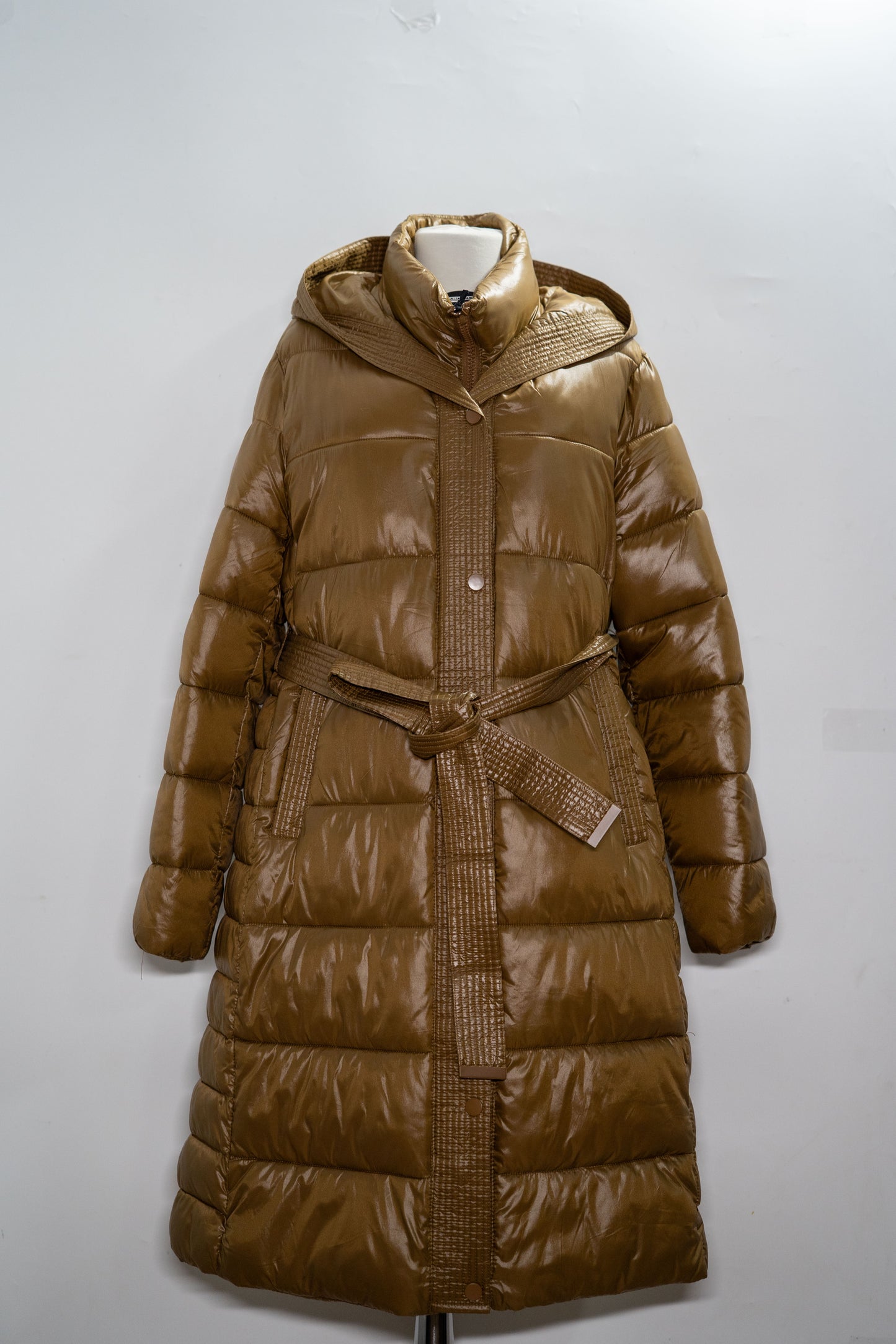 Geacă "Cocoa Shield" matlasată cu glugă și cordon