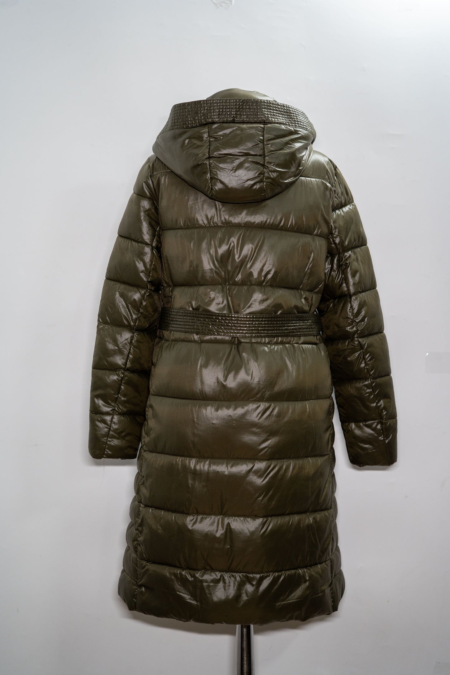 Geacă "Olive Armor" matlasată cu glugă și cordon