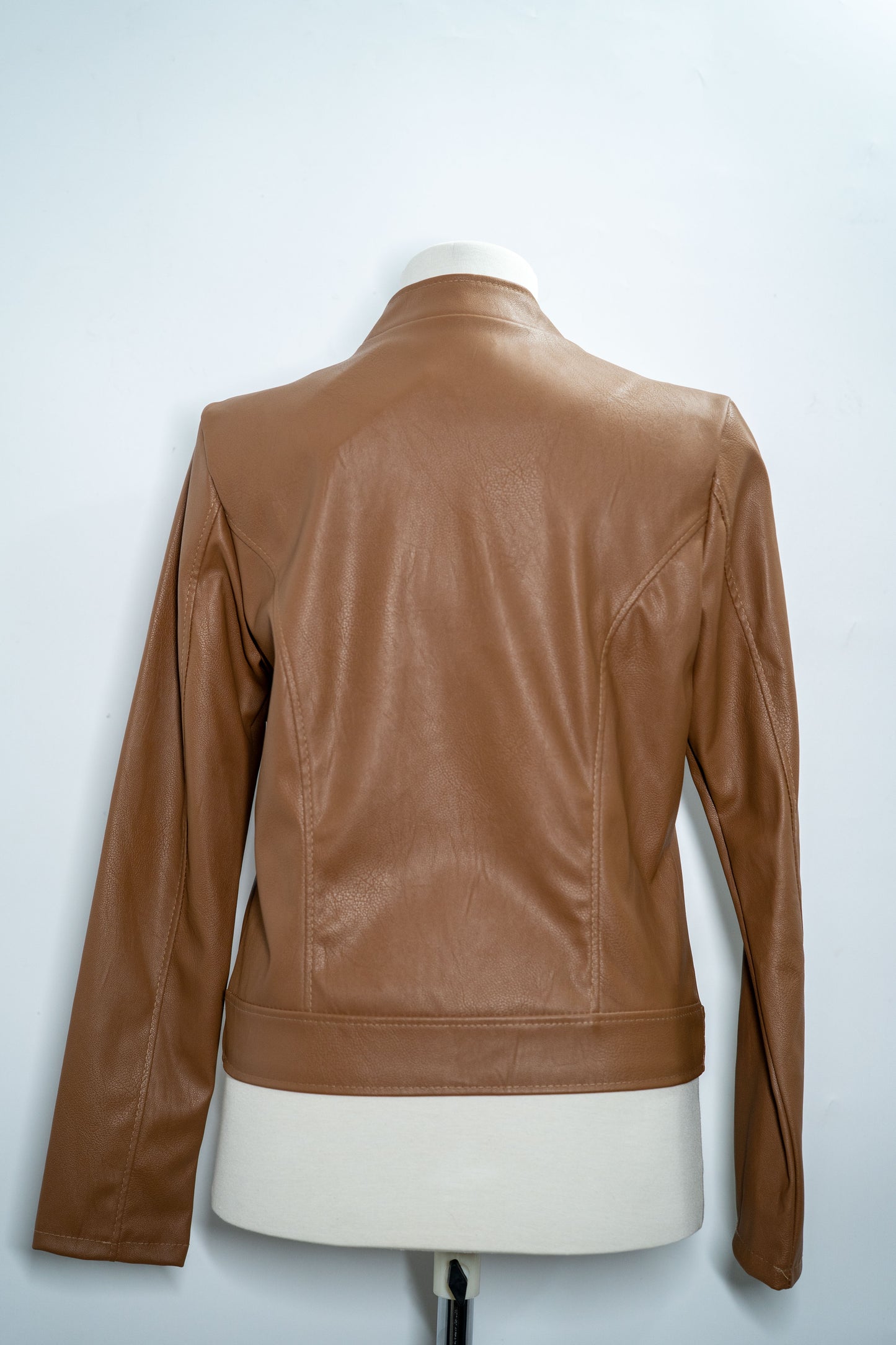 Geacă elegantă "Bronze Edge" din piele maro