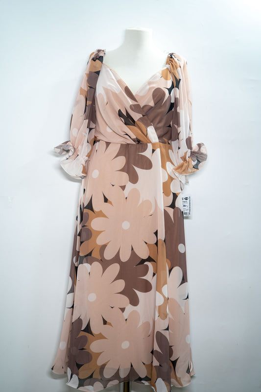 Rochie elegantă "Retro Daisy" cu imprimeu floral