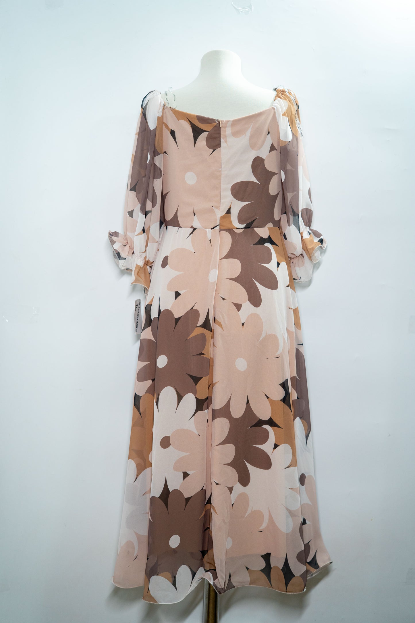 Rochie elegantă "Retro Daisy" cu imprimeu floral