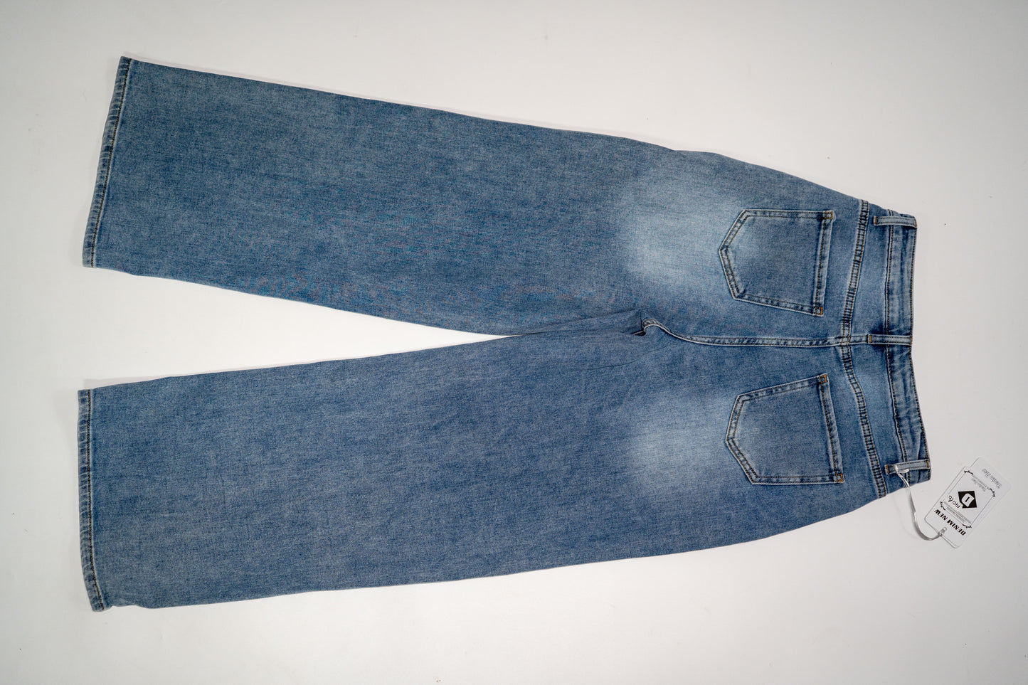 Jeans"Fade Classic" cu croială dreaptă și efect washed